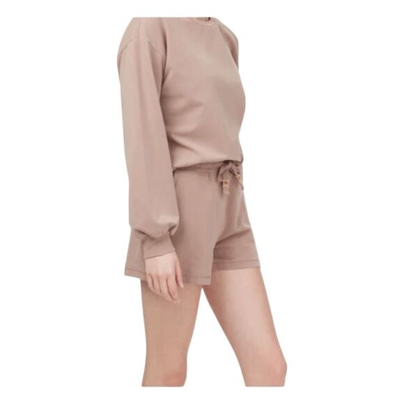 TenTree Fulton Short Mushroom Tan French Terry Knit S - Picture 3 of 11